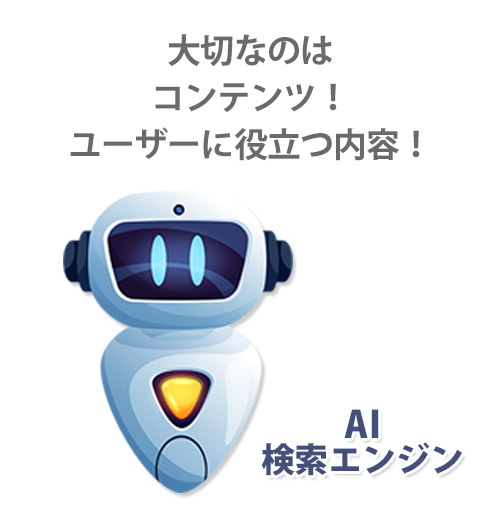 検索エンジンはコンテンツを中心に評価します 検索エンジンはコンテンツを中心に評価します